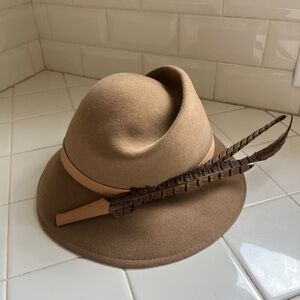 Vintage Saks Fifth Avenue Feather Cap